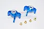 GPM Blue Aluminium Steering Hubs 2Pcs WR021-B