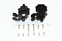 GPM Black Aluminium Front Portal Steering Hubs 2Pcs TRX4021B-BK