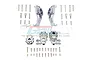 GPM Silver Aluminium Front Portal Steering Hubs & Hub Carrier Set TRX419A21-GS