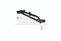 A black GPM Racing aluminium front chassis brace with two included mounting screws on a white background.