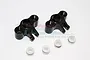 GPM Black Aluminium Front or Rear Axle Carriers 2Pcs ERV021-BK