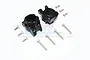 GPM Black Aluminium Rear Portal Drive Axle Mounts 2Pcs TRX4013C-BK