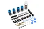 Yeah Racing Blue Drift Spec Shock-Gear 50mm Shock Set for 1/10 RC Car Chassis TATT-022BU