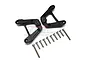 GPM Black Aluminium Rear Shock Towers 2Pcs SCX6030-BK