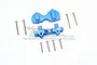 GPM Blue Aluminium Front Shock Mounts 2Pcs UDR028-B