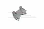 A grey aluminium rear shock mount for an RC car by GPM Racing, shown against a white background with a faint brand watermark.