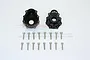 GPM Black Aluminium Front or Rear Outer Portal Drive Housing 2Pcs TRX4021A-BK