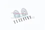 GPM Black Aluminium Front or Rear Outer Portal Drive Housing 2Pcs SCX3021A-S