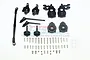GPM Black Aluminium Front Steering & Suspension Performance Upgrade Set TRX4H100F-BK