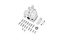 GPM Silver Aluminium Front or Rear Gearbox Case MAK012-S