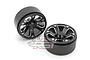 RGT 1.9" Black Aluminium Beadlock 6 Spoke Rims 2Pcs P860065