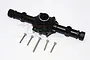 GPM Black Aluminium Front/Rear Differential/Axle Housing for 1/10 SCX 10 II SCX2012E-BK