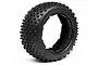 A single black HPI Dirt Buster block tread RC buggy tyre shown from a three-quarter angle against a white background.