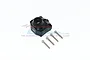 GPM Black Aluminium Front/Rear Gearbox Cover CP012A-BK