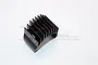 GPM Black Aluminium 25mm Motor Heat Sink GP25-BK