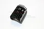 GPM Black Aluminium 50mm Motor Heat Sink GP50-BK