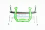 GPM Green Aluminium Front Shock Tower w/ Body Posts RUS028-G