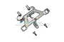 GPM Grey Silver Aluminium Front Body Post Mount ERV029-GS