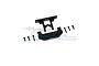 GPM Black Aluminium Rear Bumper w/ Body Posts SCX24330R-BK