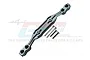 A grey aluminium GPM Racing body post stabiliser bar with four included screws, shown against a branded background.