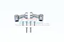 GPM Grey Silver Aluminium Rear Body Post Mounts 2Pcs MAT201RB-GS
