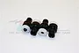 GPM Black Aluminium Front & Rear Magnetic Body Posts 4Pcs SCX2201FR-BK