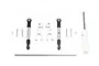 GPM Silver Aluminium Sway Bar Arms & Stainless Steel Sway Bar & Turnbuckles 5Pcs SUDR312FS-S
