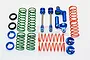 GPM Blue Aluminium Adjustable Piggyback Shocks Upgrade Set w/o Shock Bodies TXM12170KIT-B