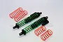 GPM Black Aluminium 210mm Adjustable Piggyback Shocks 2Pcs TXM12170-BK-G
