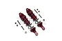 GPM LOSI Lasernut Tenacity Silver Aluminium Rear Spring Shocks Set 101mm LU4101R-R-S