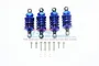 GPM Blue Aluminium Front & Rear Adjustable Shocks 4Pcs GT4750FR-B-P-BEBK