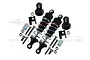 GPM Black Aluminium 70mm Front Adjustable Shocks 2Pcs w/ Mount Protector LB070F/PBT-BK-S-BEBK