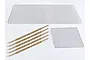 Killerbody 1/10 scale protection screen set including two metal mesh screens and five adhesive mounting strips on a white background.