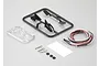 Killerbody 1/10 scale touring car wing mirror set including plastic parts tree, LED light unit, body clips, and small rubber O-rings.