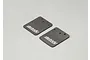 Two black rubber mud flaps for RC crawlers with a textured surface and white Killerbody logo, displayed on a light grey background.