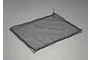 A rectangular black elastic luggage net for RC vehicles, laid flat on a neutral grey surface.
