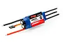 Surpass Hobby 60A V2 programmable brushless ESC with blue heat shrink, black and red power wires, and a three-pin receiver connector.