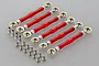 Rovan Red Aluminium 5IVE-T Gen2 Steering Linkage & Front or Rear Upper Suspension Arms Set 871401