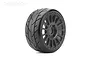 A single Jetko 1/8 scale GT Vertex RC car tyre mounted on a black multi-spoke radial rim against a white background.