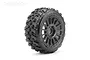 A single Jetko Ex-King Cobra 3.3 inch RC buggy wheel with a black radial rim and aggressive tread pattern on a white background.