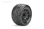 Jetko 1/10 Mt 2.8 Ex-Super Sonic Tyres On Black Claw Rims w/ Medium Soft Inserts, 12mm, Narrow 2Pcs JKO2804CBMSGNB1