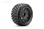 Jetko 1/5 Xmt Ex-King Cobra Tyres On Black Claw Rims w/ Medium Soft Inserts, 24mm For Arrma 2Pcs JKO5802CBMSGBB2