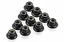 Losi Silver Aluminium 5mm Flanged Serrated Nyloc Nuts 10Pcs LOS235015