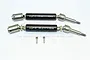 GPM Black Steel & Aluminium Rear Universal CVD Drive Shafts 2Pcs SXO1277RHA-BK