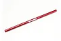A red anodized aluminium centre driveshaft for Traxxas RC vehicles, featuring the Traxxas logo printed in white.