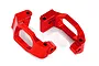 Traxxas 1/10 Maxx 4S Red Aluminium Hub Carrier w/ Hardware 2Pcs 8932R