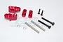 GPM Red Aluminium Front Adjustable Shock Mount Set TXM028-R