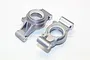 GPM Grey Silver Aluminium Rear Hub Carriers 2Pcs TXM022N-GS