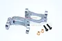 GPM Grey Silver Aluminium Front Steering Hub Carriers (C-Hubs) 2Pcs TT2B019-GS