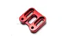 GPM Red Aluminium Servo & Front Hub Carrier Mount SCX6024-R